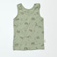 Green animals tank - Size 2-3