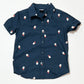 Navy Santa shirt - Size 2