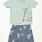 Scooting dinos pyjamas - Size 3