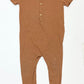 Brown henley romper - Size 3
