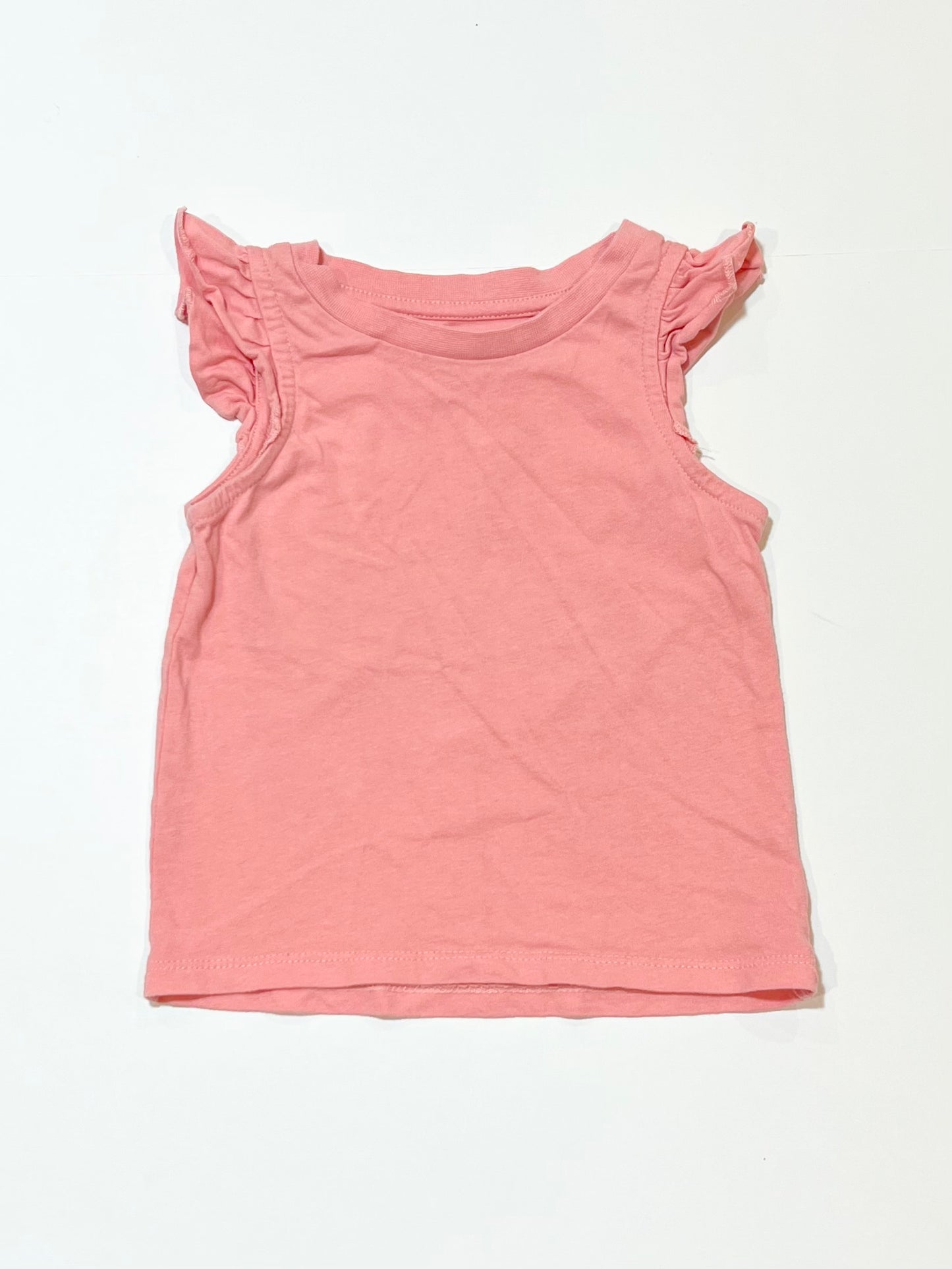 Pink frill tank - Size 3