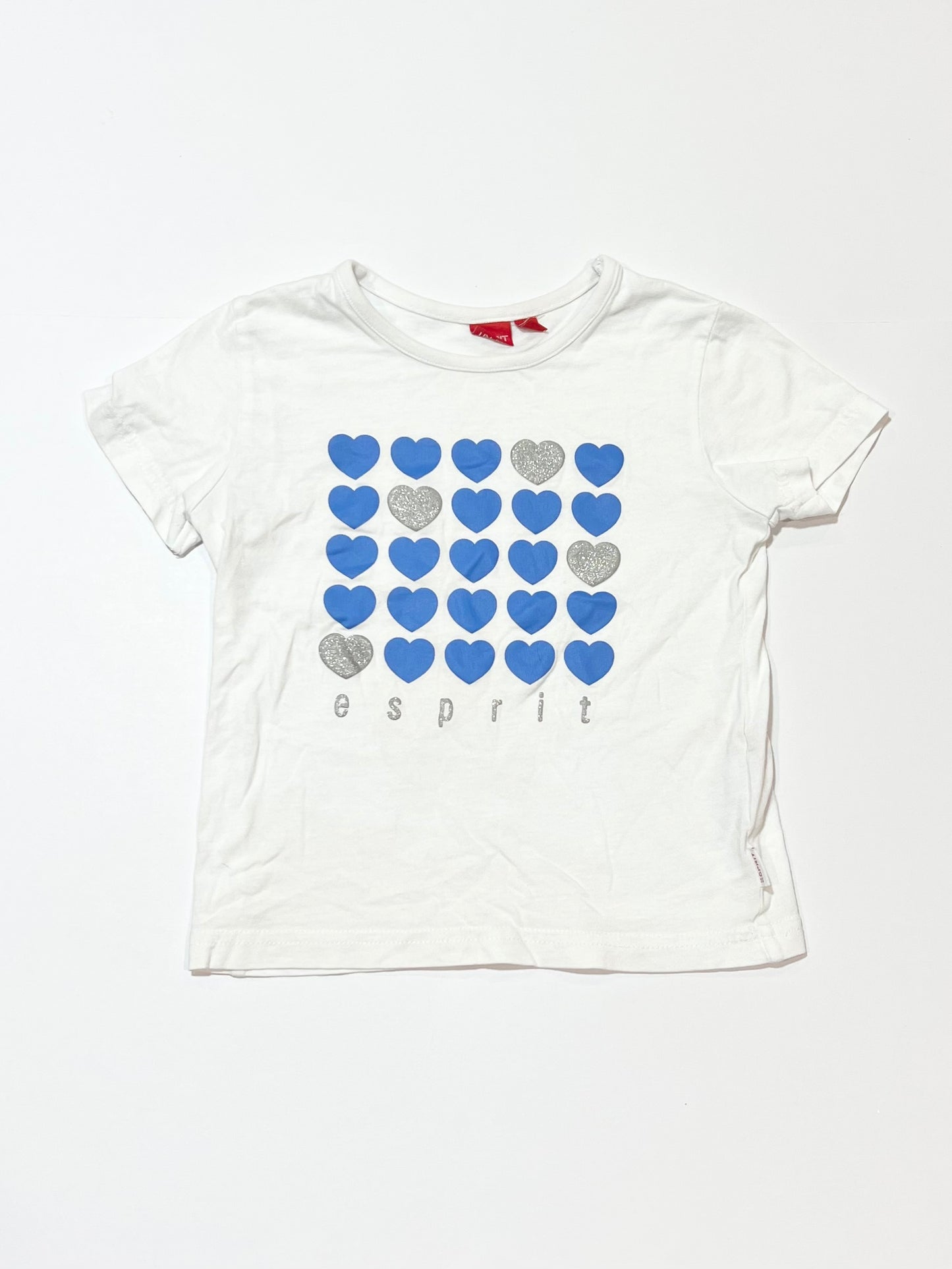 White hearts tee - Size 3