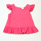 Pink peplum top - Size 3