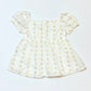 White hearts top - Size 3