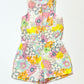 Floral linen playsuit - Size 3