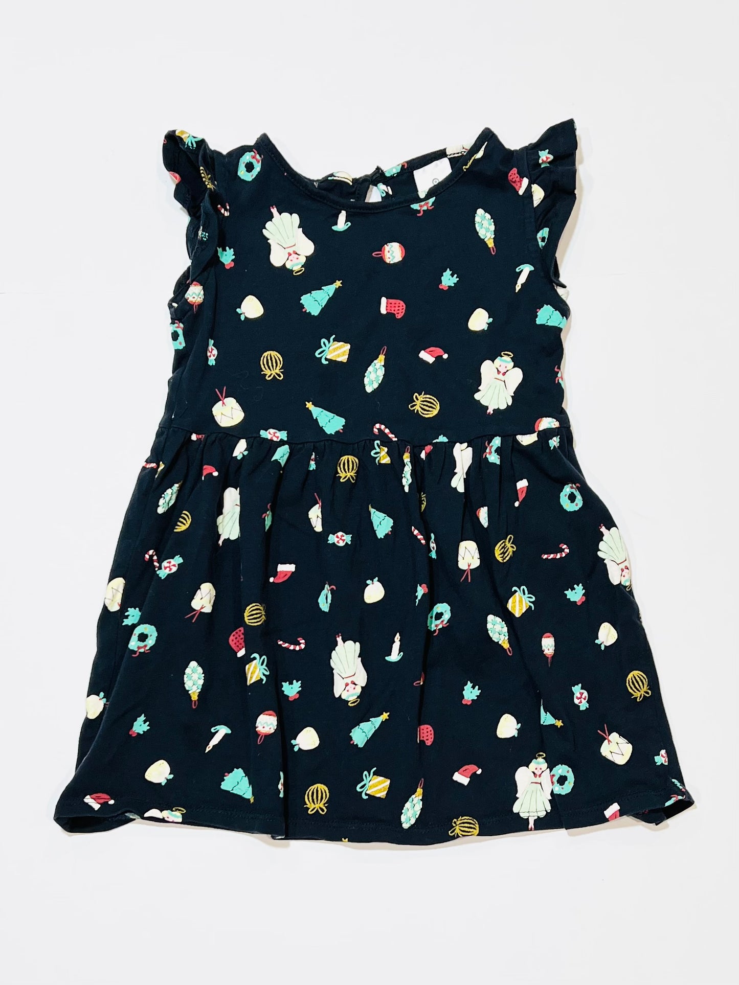 Christmas jersey dress - Size 3