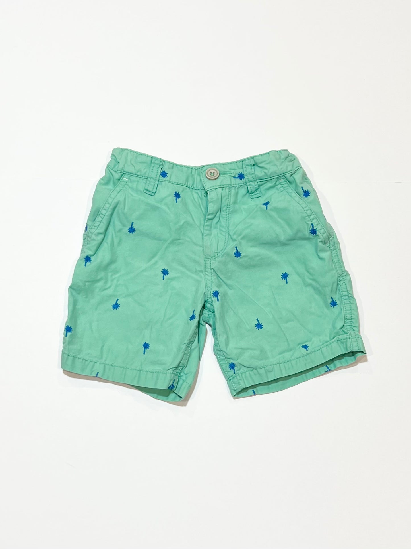 Green palm shorts - Size 4-5