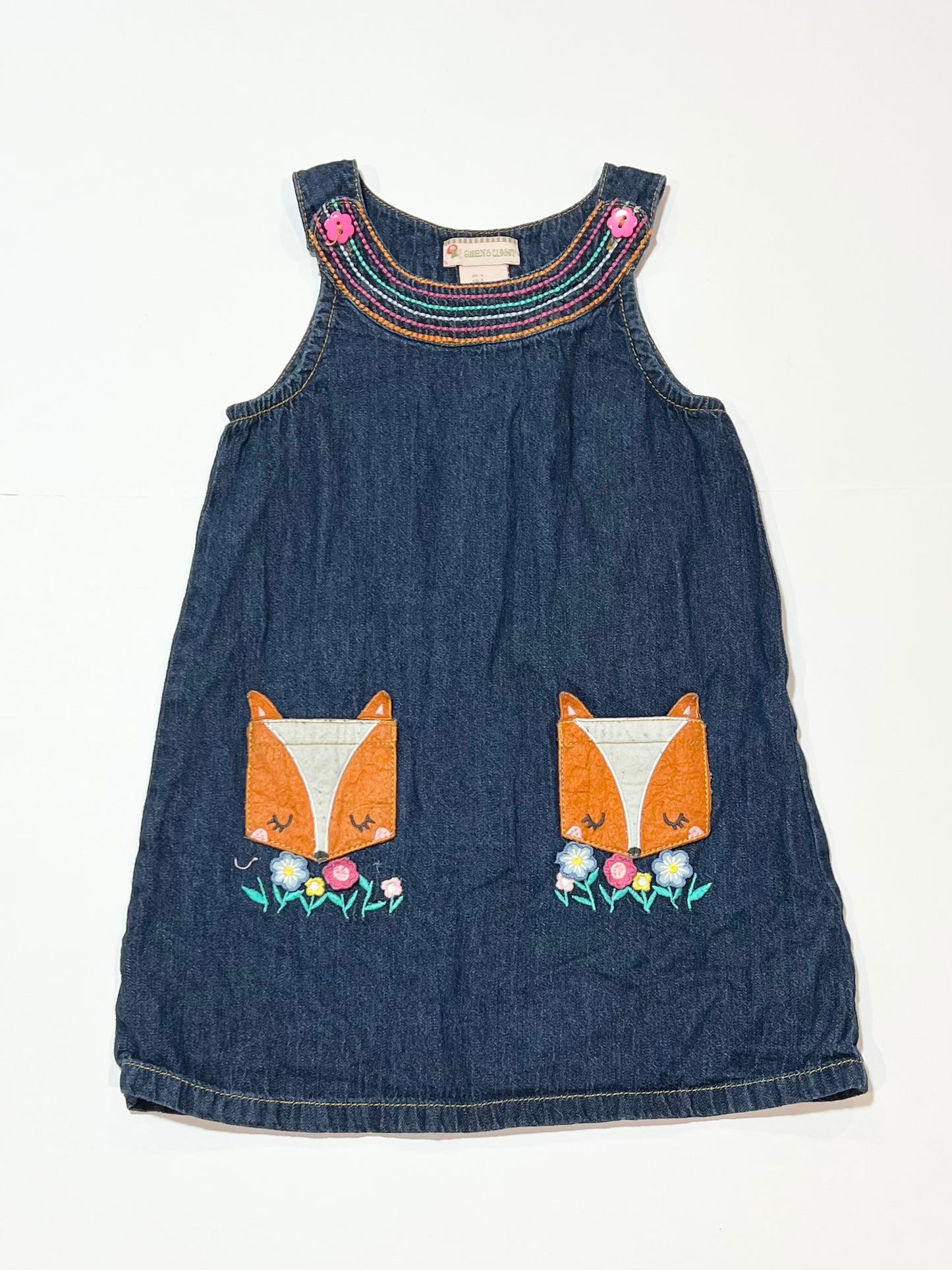 Denim fox dress - Size 4