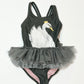 Swan tutu one piece swim suit - Size 2