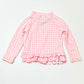 Checkered ruffle rashie - Size 2
