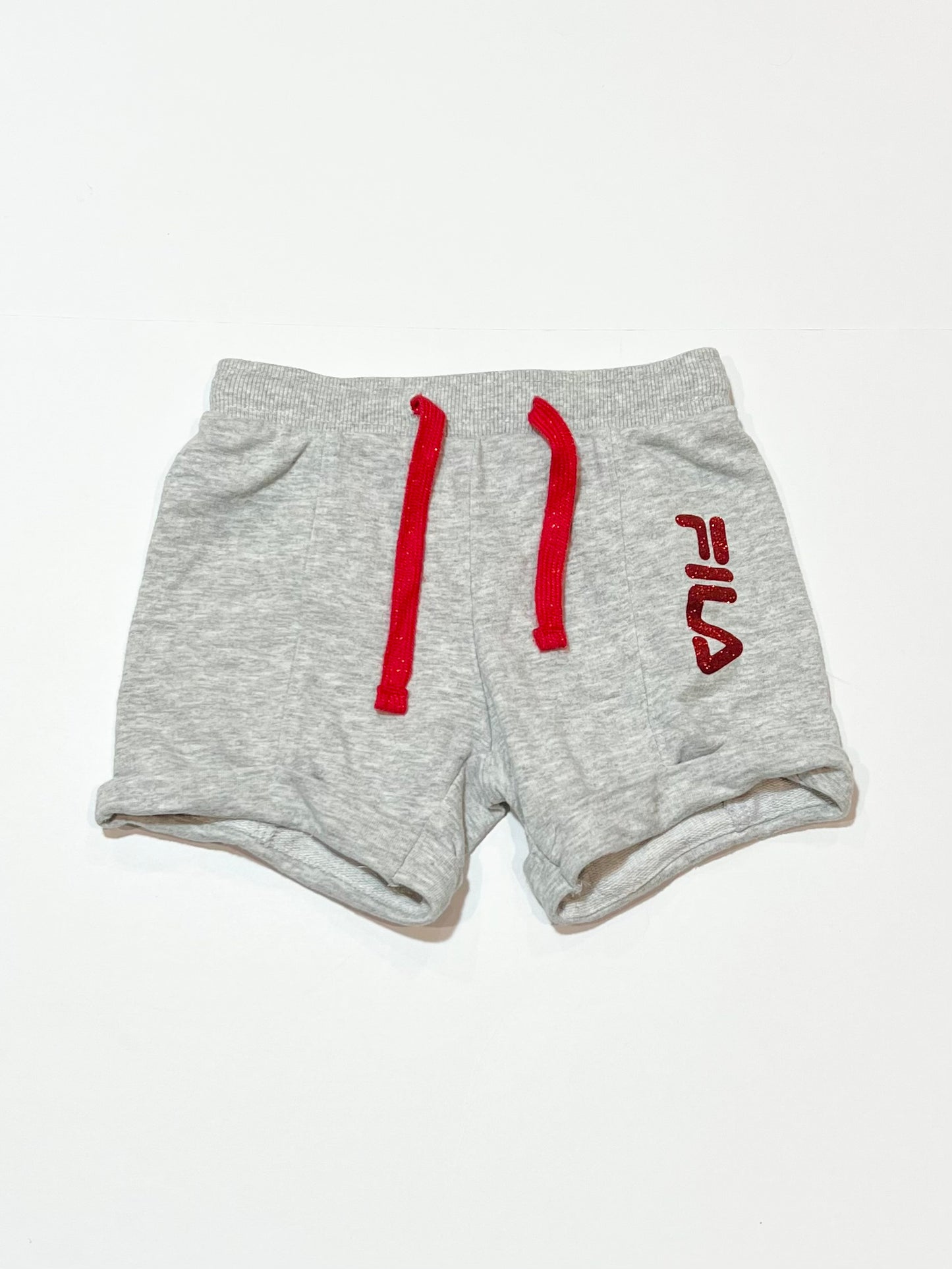 Grey glitter sweat shorts - Size 2