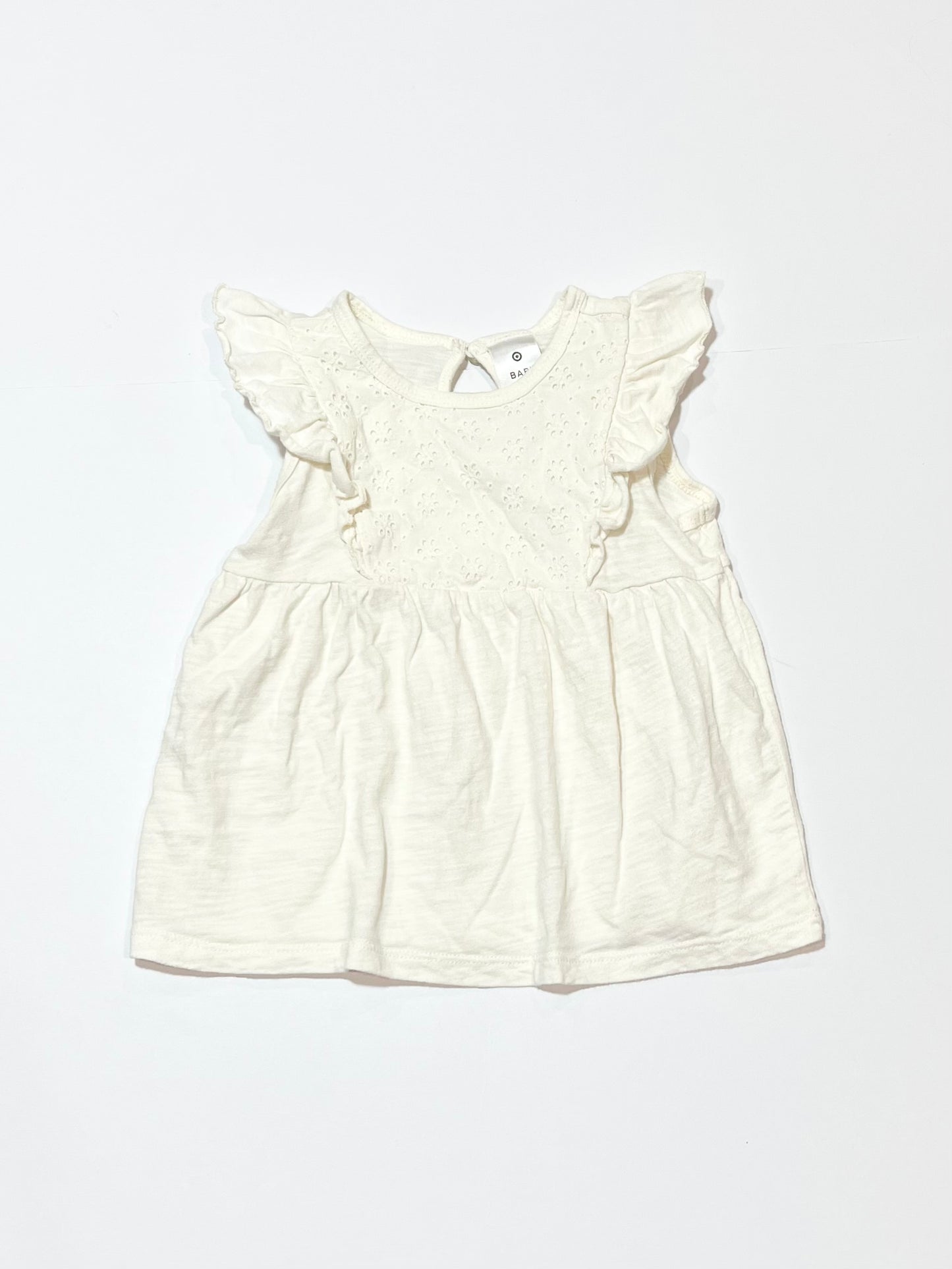 White ruffle tank - Size 2