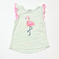Flamingo frill tank - Size 2