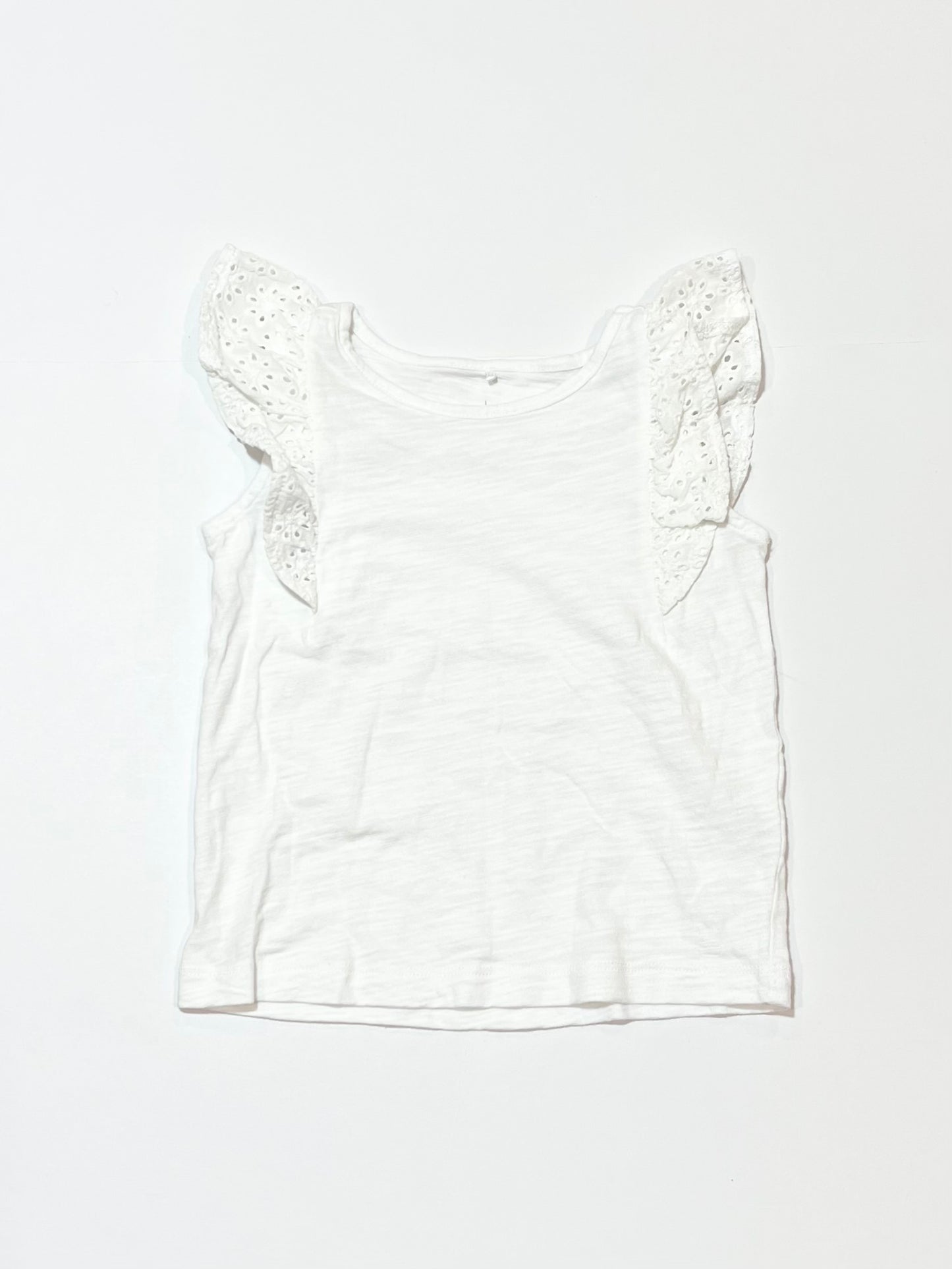 White frill tank - Size 2