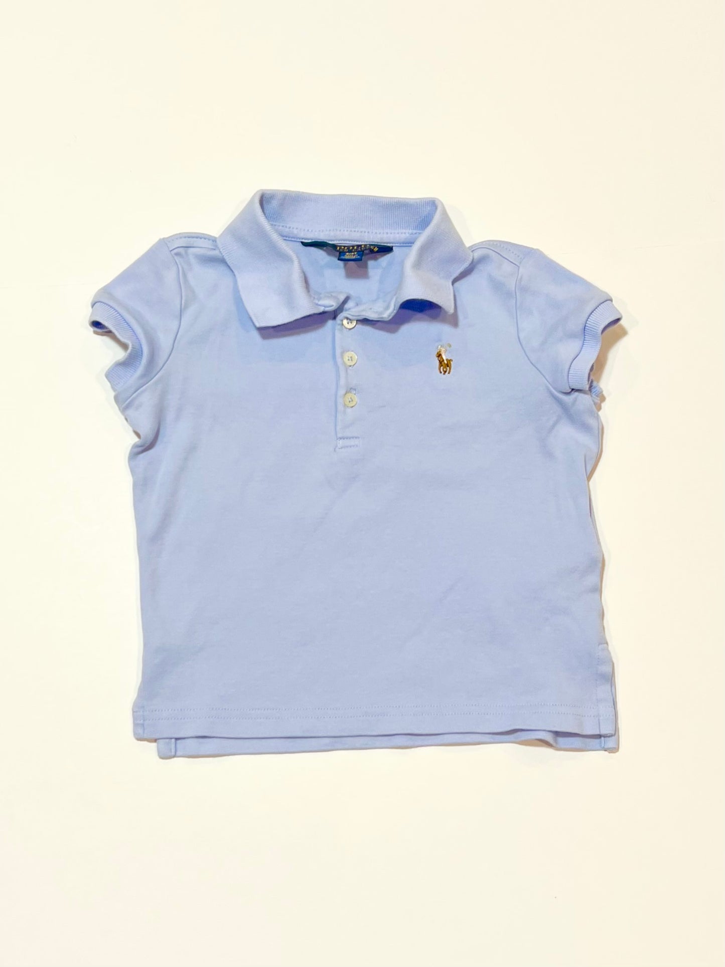 Blue polo top - Size 2