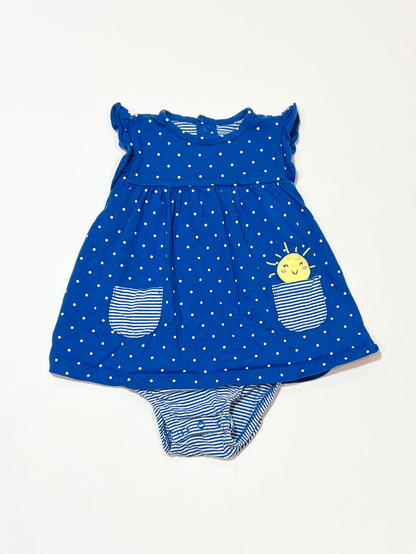 Spotty dress romper - Size 2