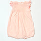 Pink cotton romper - Size 2