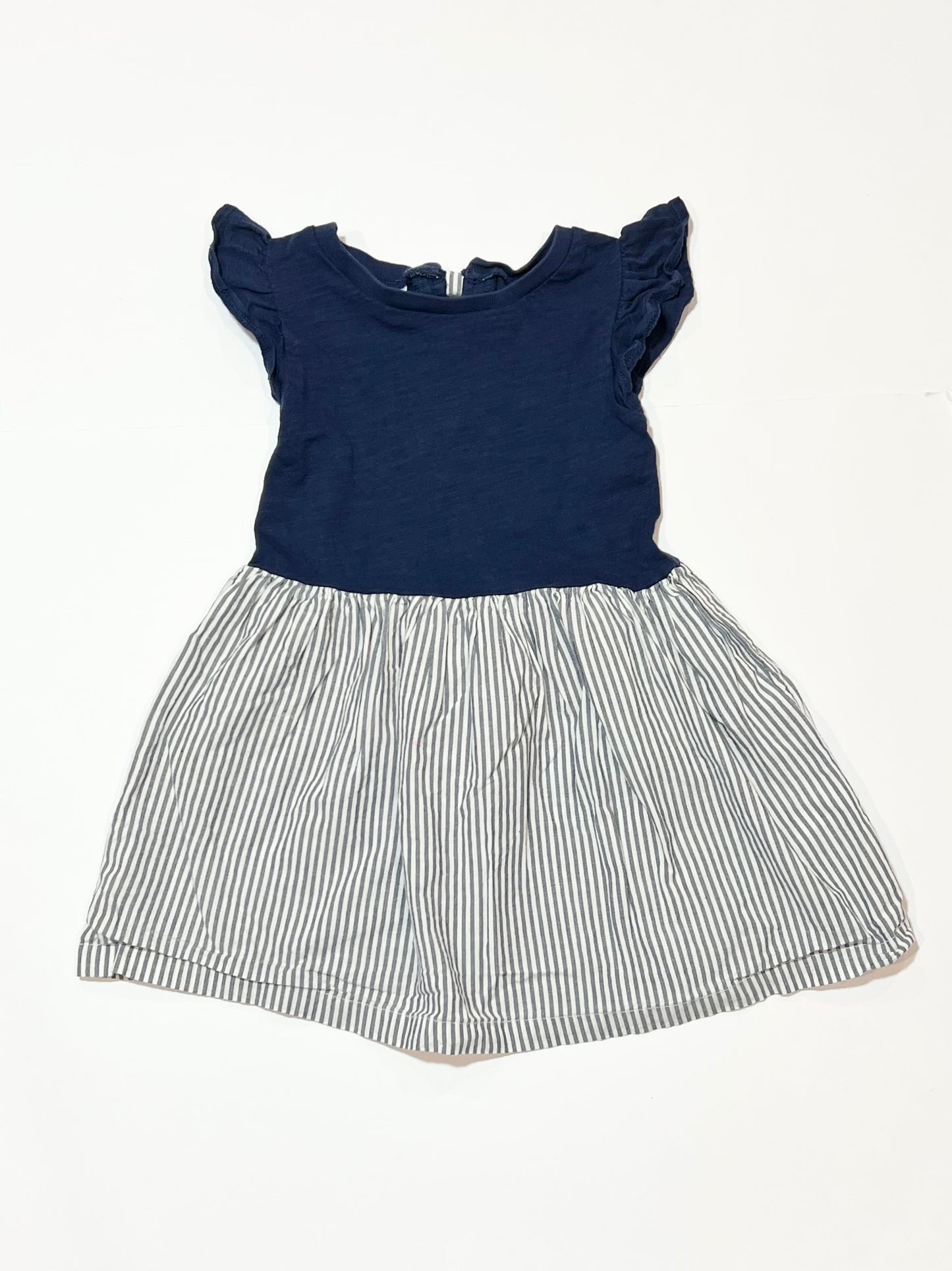 Navy striped dress - Size 2