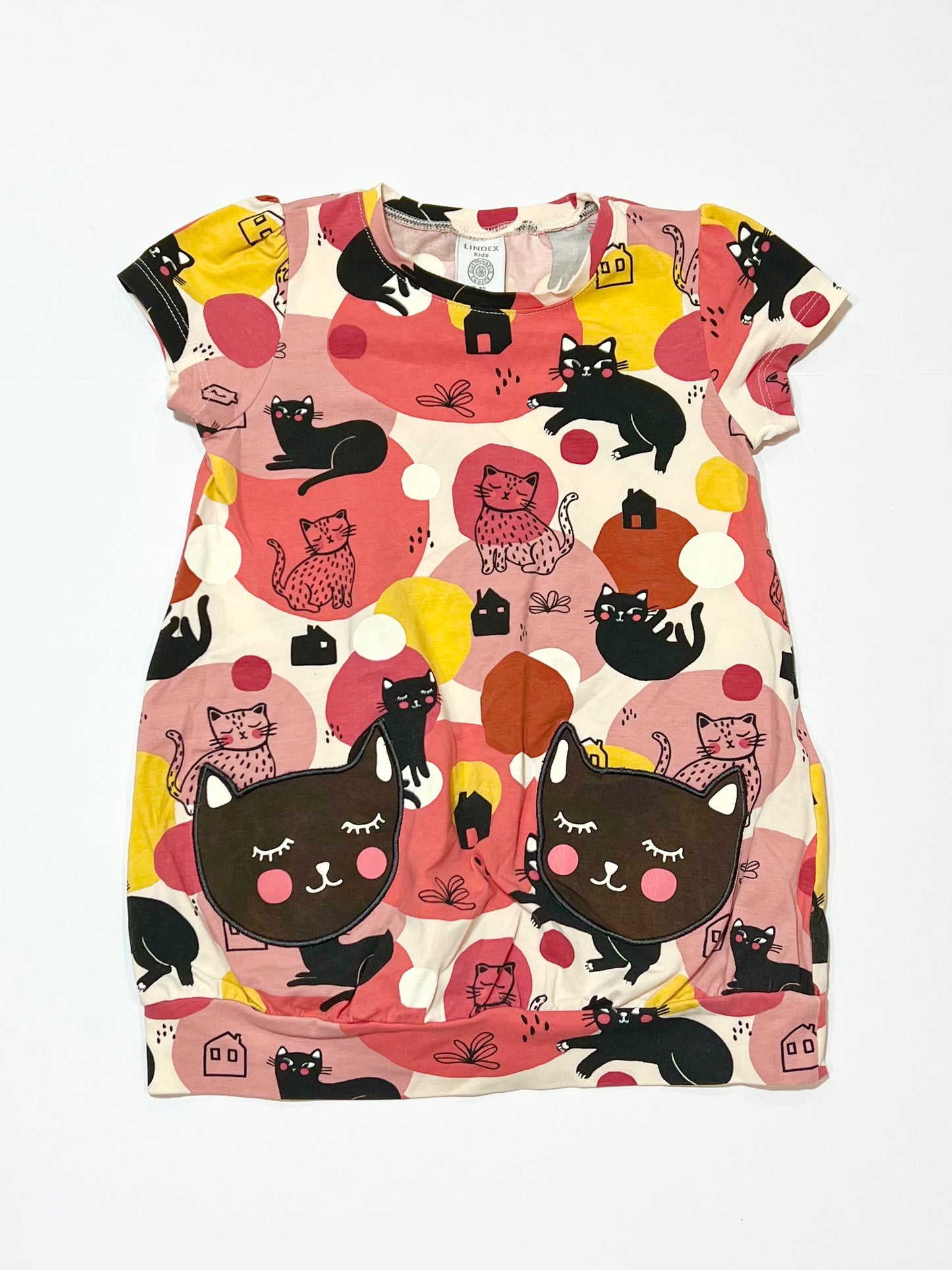 Cats jersey dress - Size 2