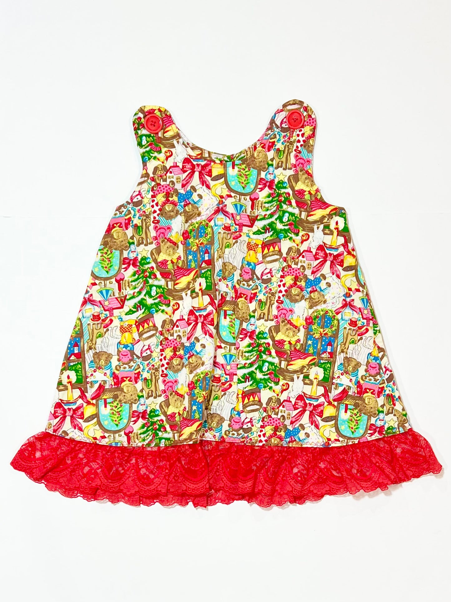 Christmas bears dress - Size 2-3