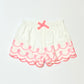 White cutwork shorts - Size 1