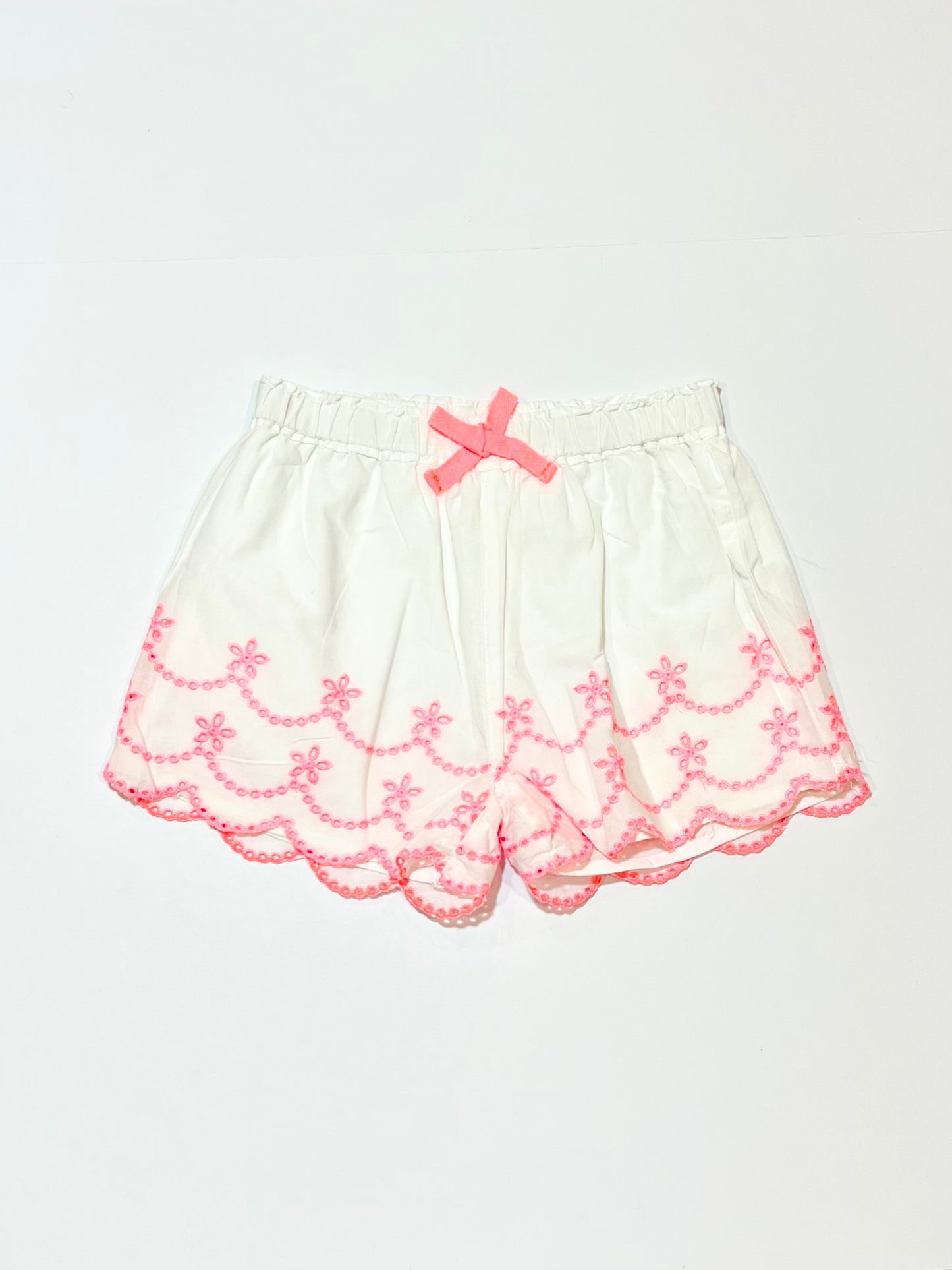 White cutwork shorts - Size 1