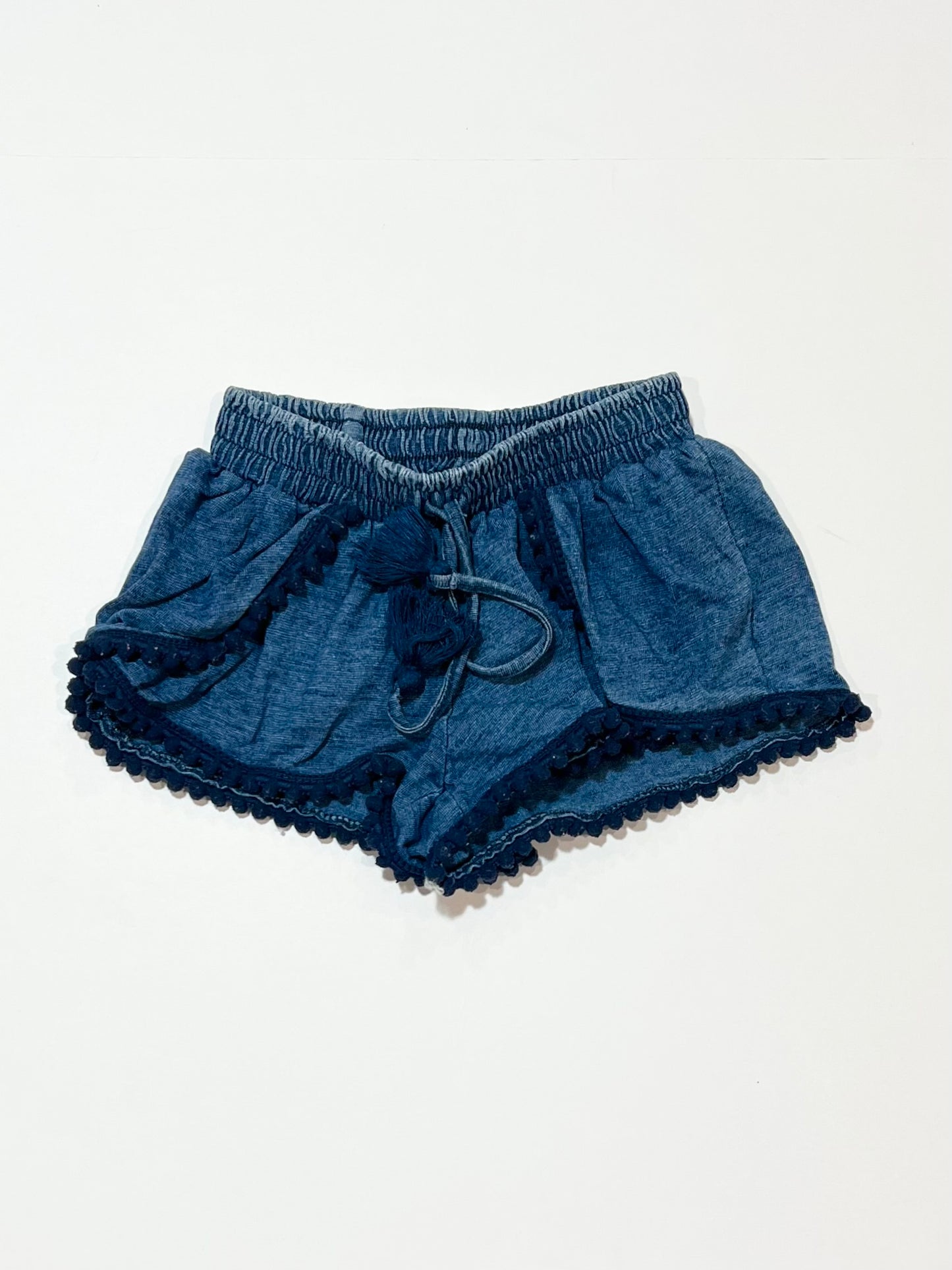 Denim jersey shorts - Size 1-2