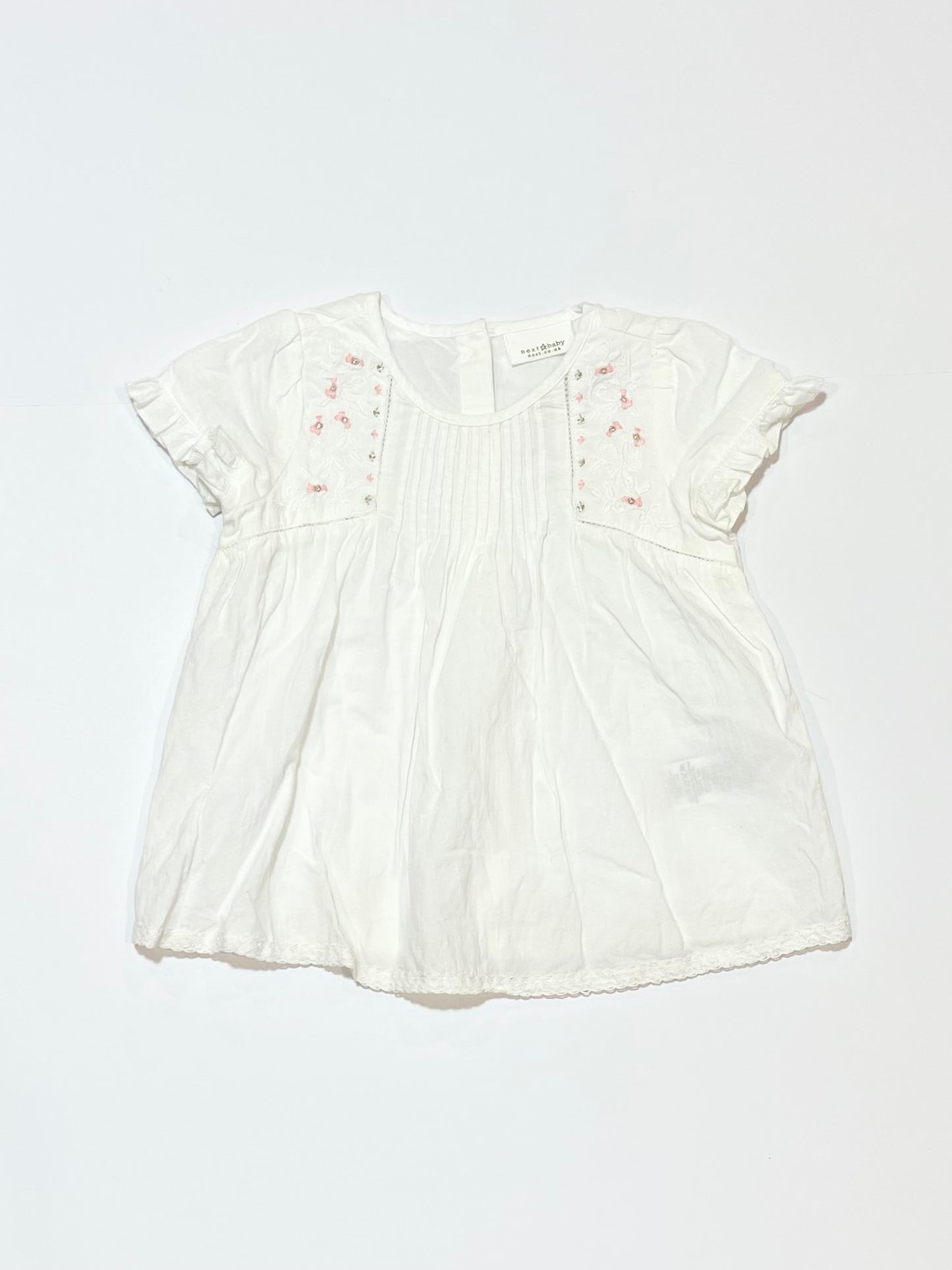 White embroidered top - Size 1