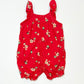Floral jersey romper - Size 1