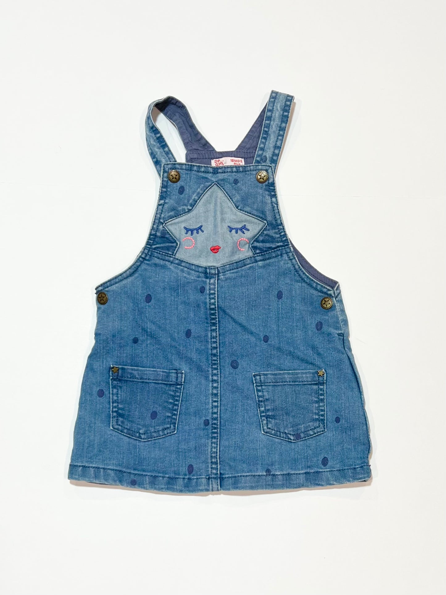 Denim pinafore - Size 1