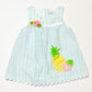 Pineapple seersucker dress - Size 1