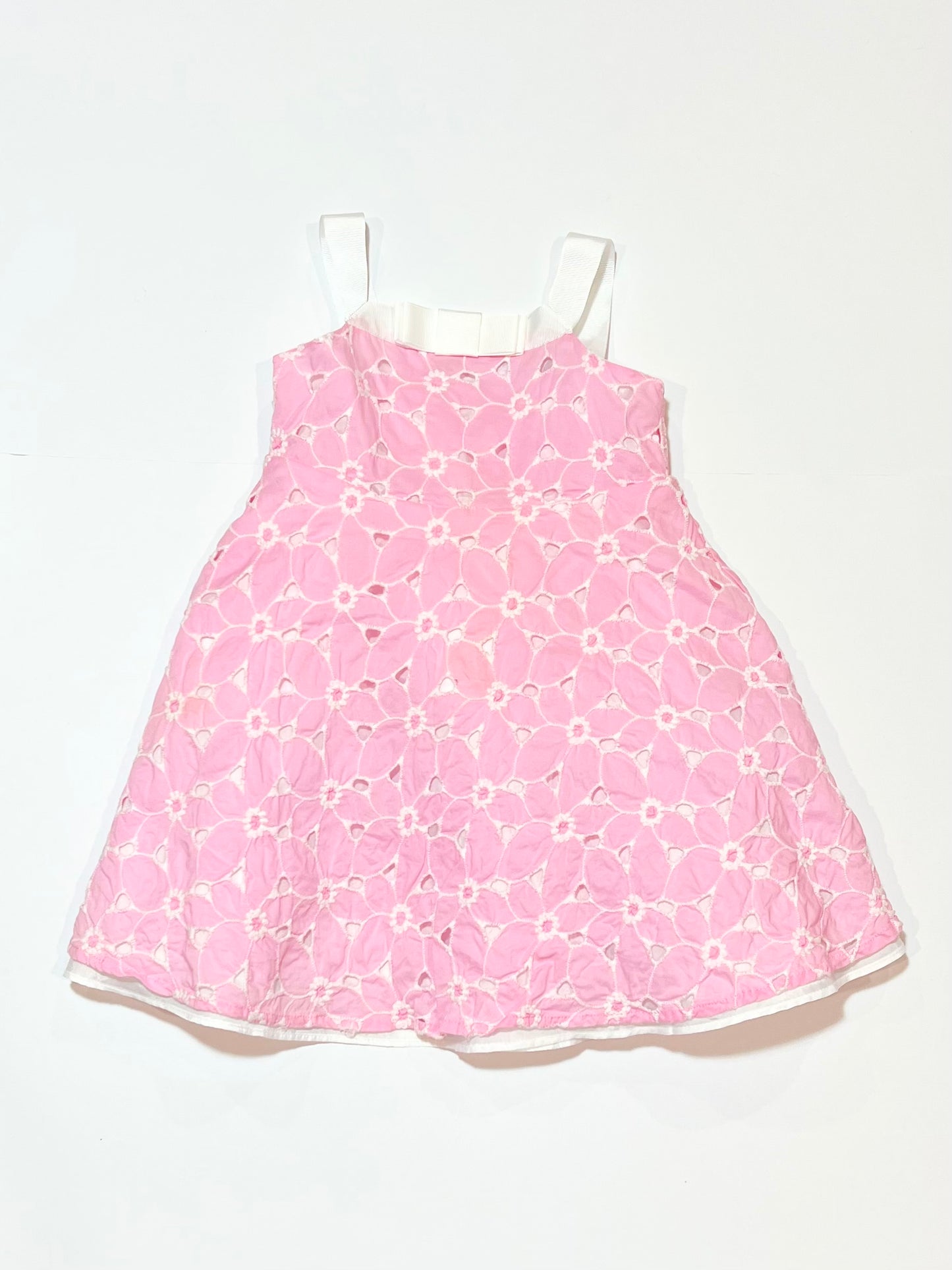 Pink cutwork dress - Size 1
