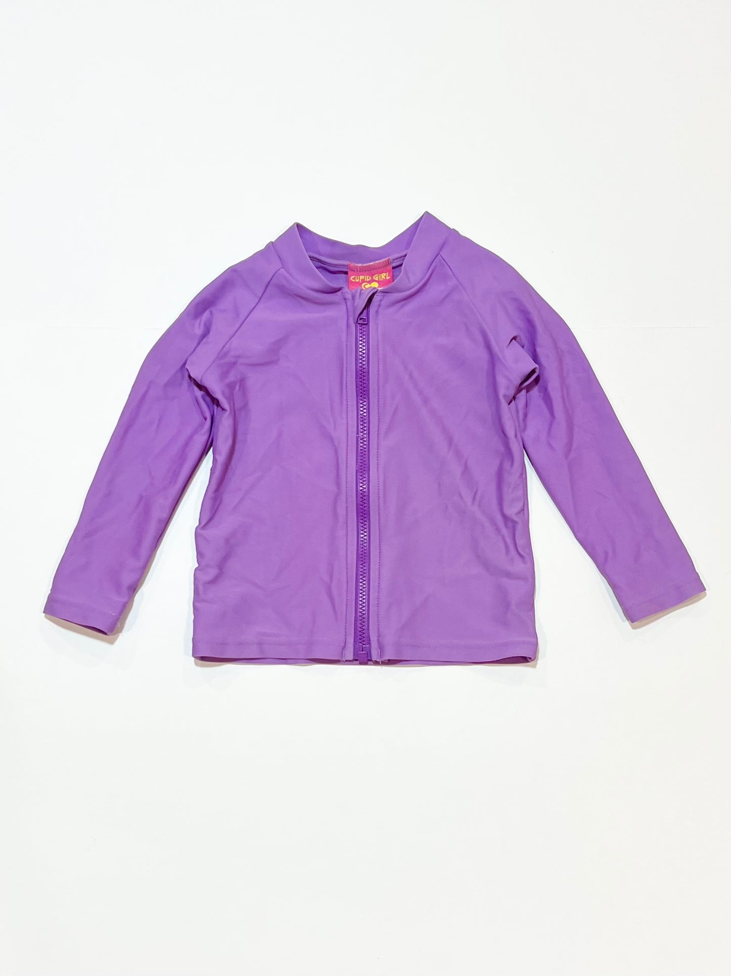 Purple zip rashie - Size 0