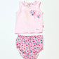 Pink floral pyjamas - Size 9-12 months