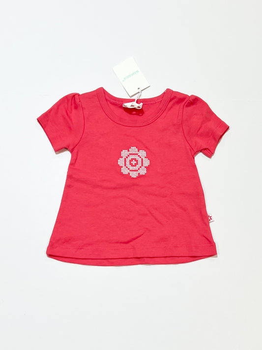 Pink flower tee brand new - Size 0