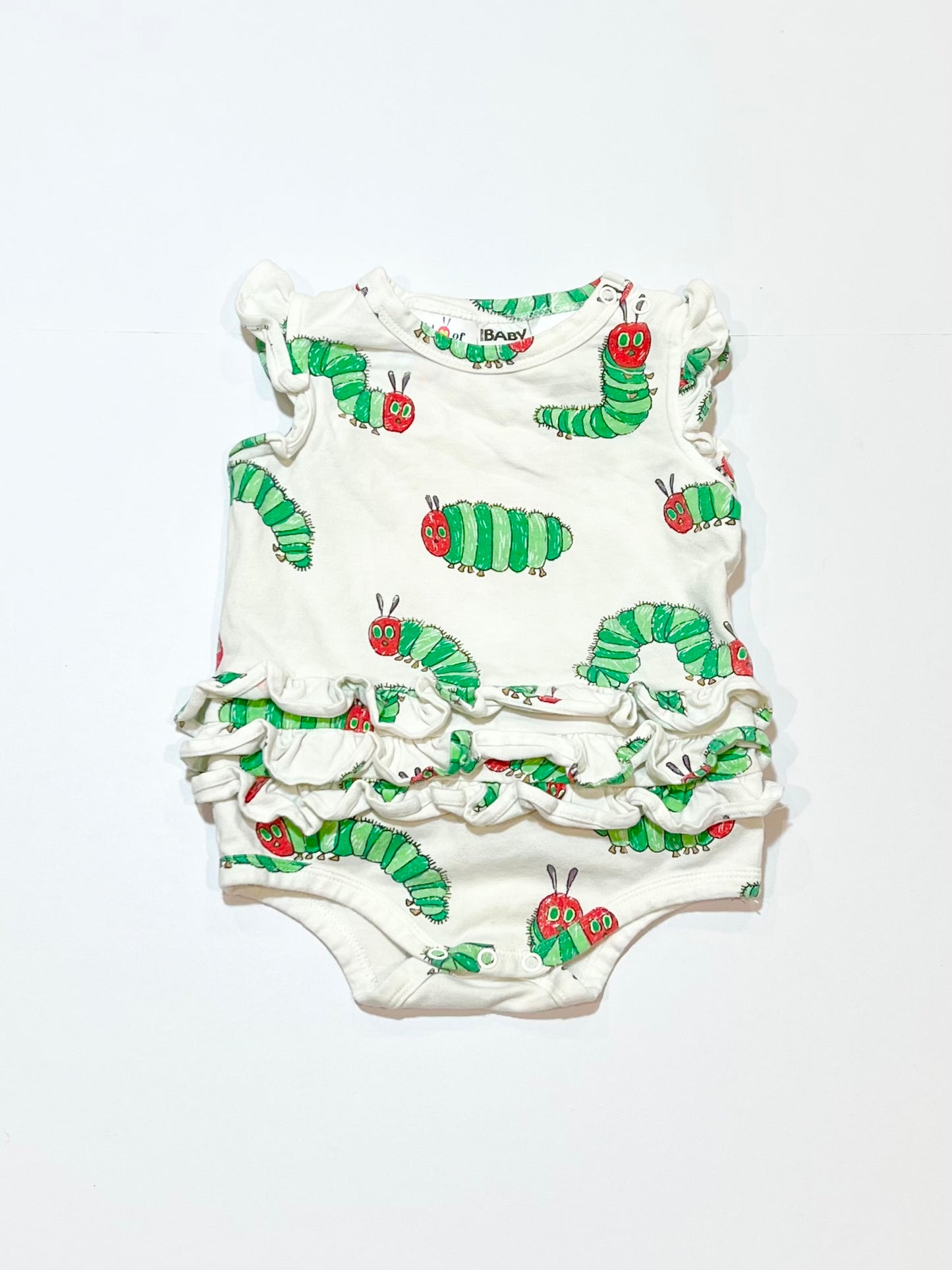 Hungry Caterpillar ruffle bodysuit - Size 0
