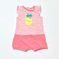 Striped pineapple romper - Size 0