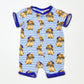 Striped puppy romper - Size 0