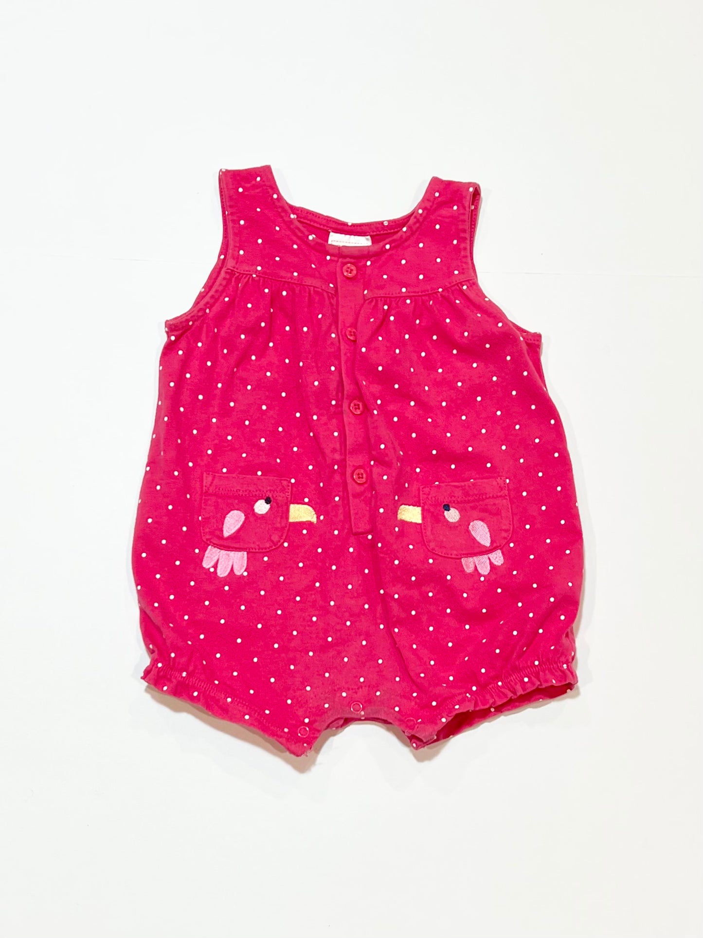Pink spot romper - Size 0