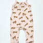 Cheetah jersey jumpsuit - Size 6-9 months