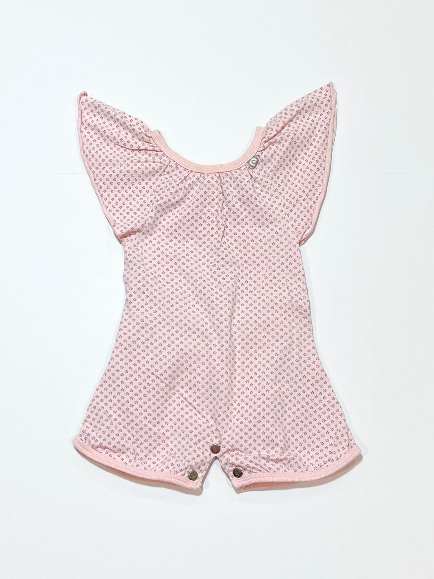Pink floral playsuit - Size 0
