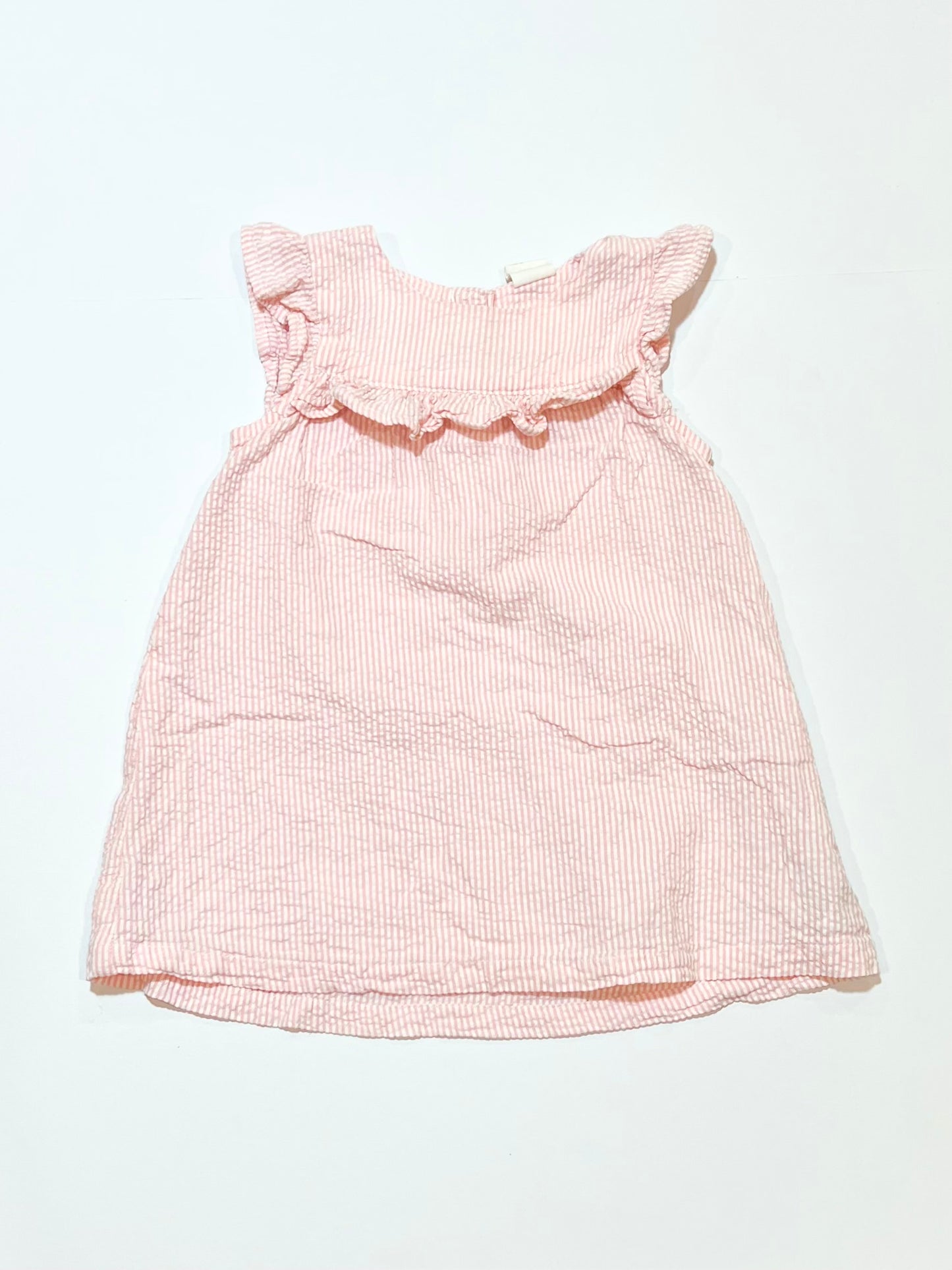 Striped seersucker dress - Size 6-9 months