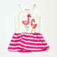 Flamingo jersey dress - Size 0