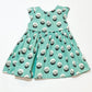 Green circles dress - Size 6-9 months