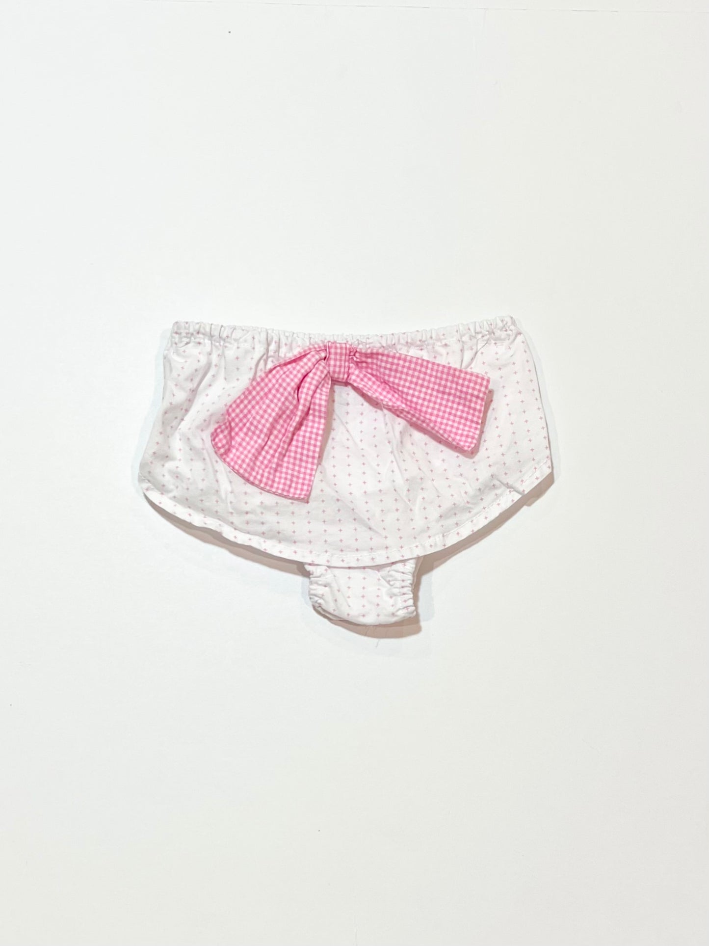 Pink bow nappy cover - Size 00