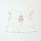 Icy pole ruffle tee - Size 00