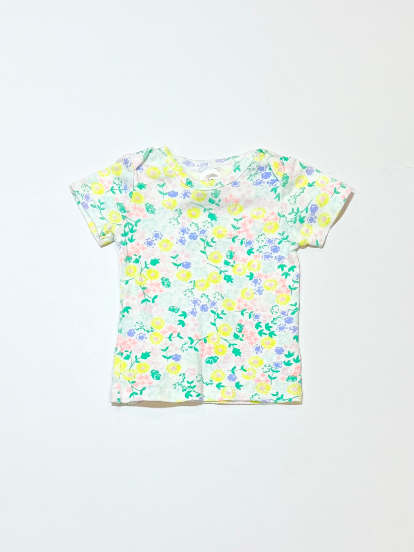 Floral ribbed tee - Size 00