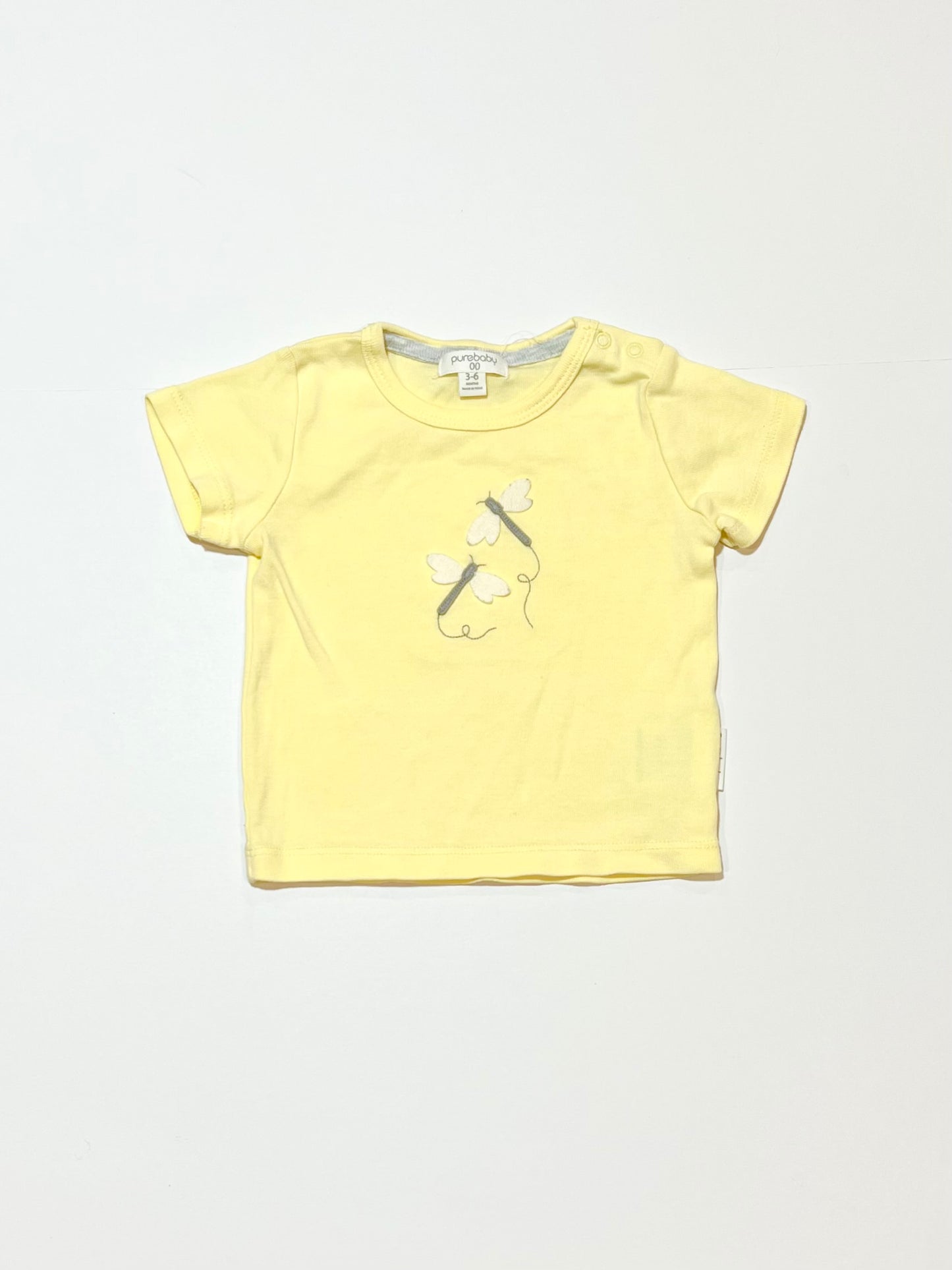 Yellow dragonfly tee - Size 00