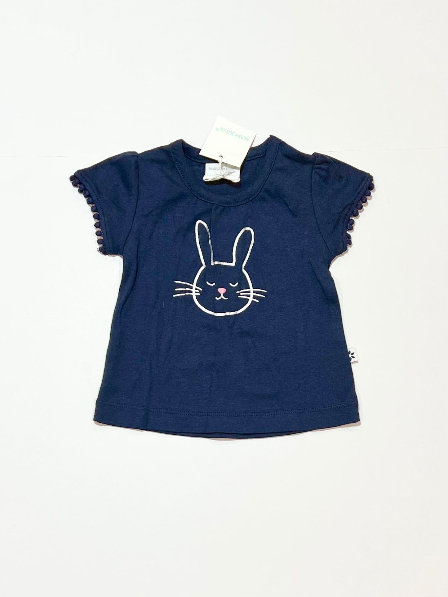 Navy bunny tee brand new - Size 00