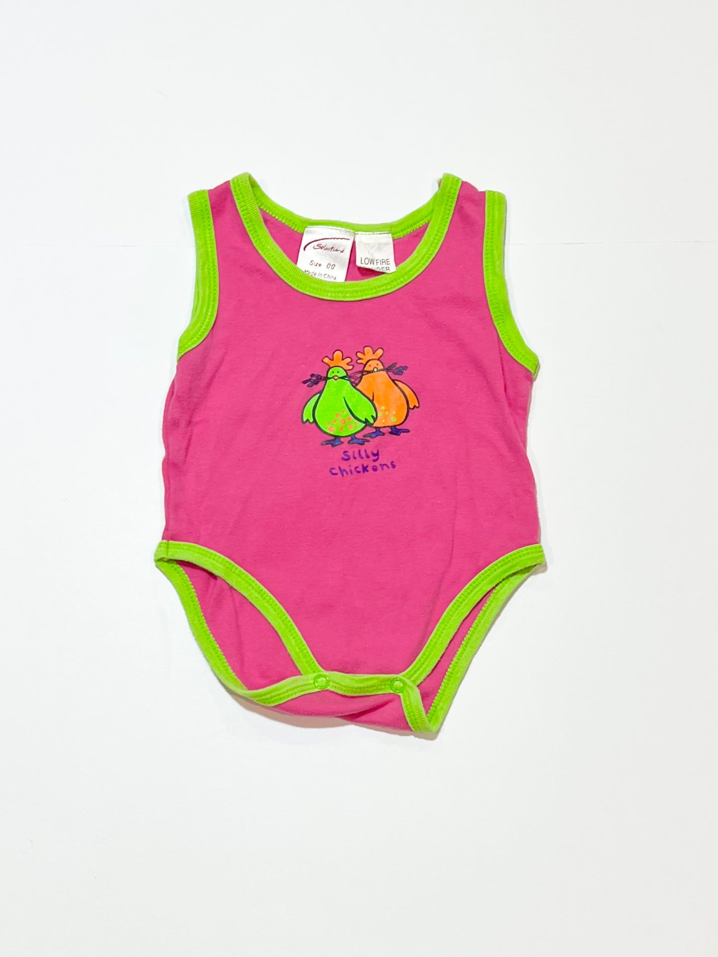 Silly chickens bodysuit - Size 00